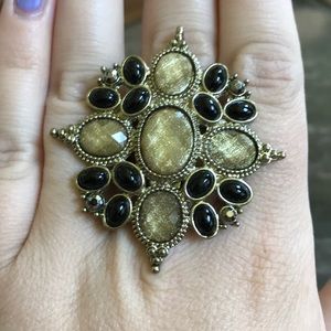 Large vintage style cocktail ring